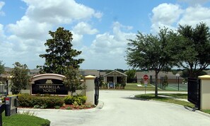 Welcome to Marbella North, a gated community with beautifully maintained grounds.