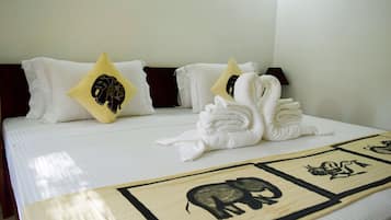 Desk, soundproofing, iron/ironing board, rollaway beds