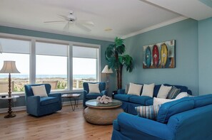 Smart TV, DVD player, table football, books