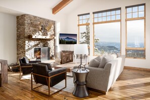 TV, fireplace, DVD player