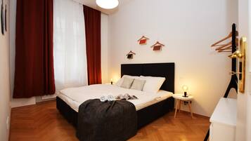 Individually decorated, individually furnished, blackout drapes