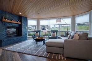 TV, fireplace - CX113 | Onsite Check-In | Direct Access to Ski Area | Winter Shuttle | Hot Tub (Steamboat Springs)