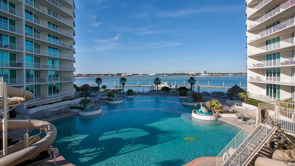 Indoor pool, outdoor pool