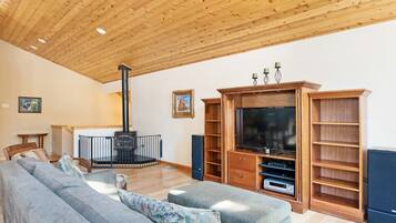 Télévision, cheminée