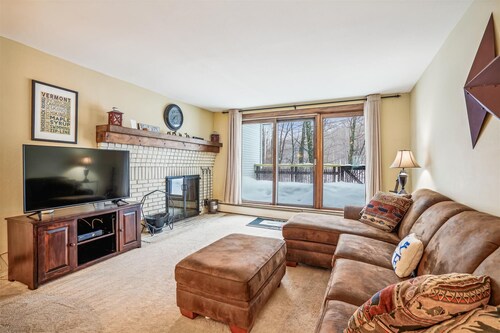 Ski-in/ski-out 2 bedroom condo with pool and hot tub.