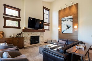 TV, fireplace, DVD player