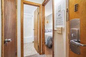 Welcoming Entryway - A private entrance opens into your comfortable mountain retreat, offering easy access and a warm welcome from the moment you arrive. - 3-Bedroom Whiffletree Condo E8 with Ski-Home Trail & Weekend Shuttle (Killington)