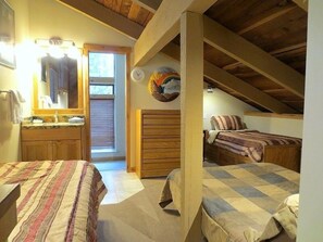 2 bedrooms, bed sheets