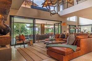 Amukela | Living area | Fireplace