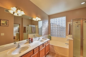 Hair dryer, towels - Heated Pool, Fire Pit & Game Room: Surprise Home (Surprise)