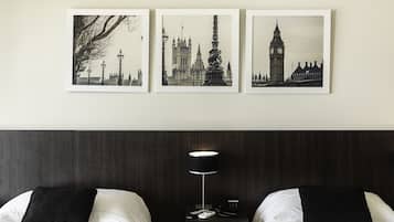 Sábanas de algodón egipcio, ropa de cama de alta calidad y minibar
