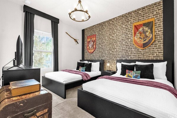 4 bedrooms, travel cot, WiFi, bed sheets