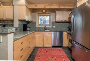 Microwave, oven, stovetop, dishwasher