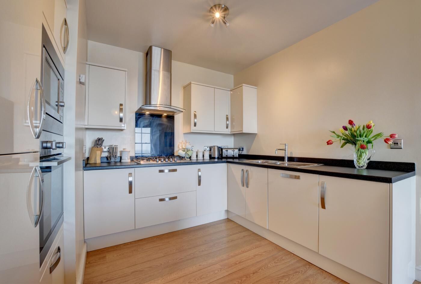 Microwave, oven, dishwasher, toaster