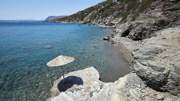 Am Strand, Liegestühle, Strandtücher
