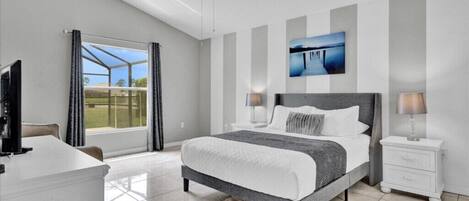 3 habitaciones, tabla de planchar con plancha, cuna de viaje y wifi