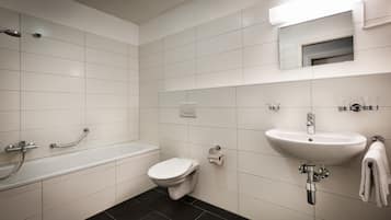 Free toiletries, hair dryer, towels