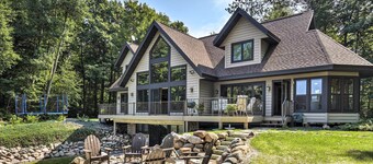 Lakefront Hayward Home w / Fire Pit av skidspÄr!