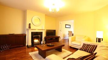 TV, fireplace, DVD player