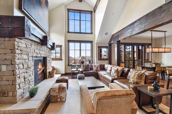 TV, fireplace, DVD player