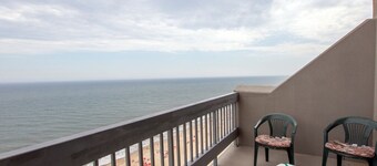 Stunning ocean views from this two story unit!
