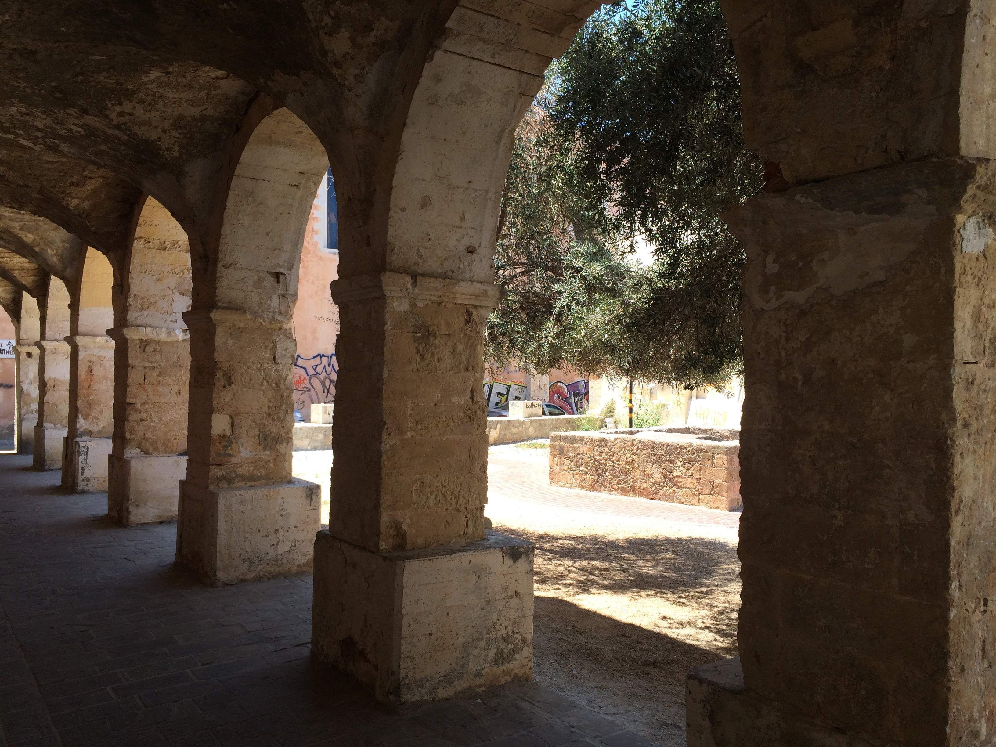 neighborhood - inner courtyard of the monastery