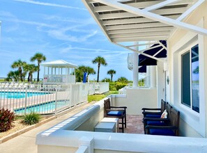 Terrace/patio - Beach~Pool~HotTub right outside your door!  All Beach Gear! (Cape Canaveral)