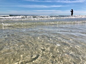 On the beach, sun-loungers, beach umbrellas, beach towels - Oceanfront Ground Floor Family Paradise~Same Day Booking (Cape Canaveral)