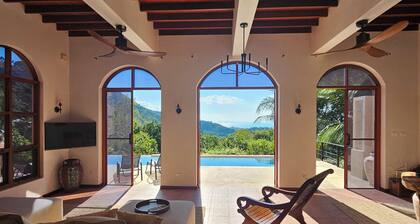 Mediterranean-inspired villa with private pool, stunning sunsets, & ocean views