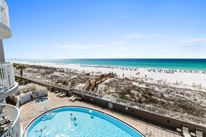 A heated pool