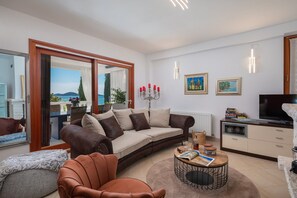 TV, fireplace, DVD player