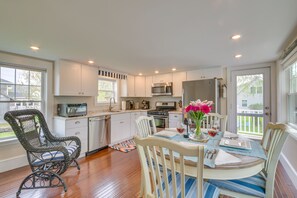Fridge, microwave, stovetop, dishwasher - Rockland Home w/ Deck 5 Mins to Historic Downtown! (Rockland)