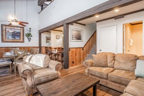 TV, fireplace, DVD player - Top-Floor Condo with Shared Hot Tub! Lodge Amenities! (Mammoth Lakes)