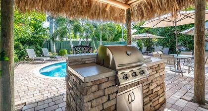 5/4-Heated Pool-Tiki Hut w/BBQ-Boardwalk-Beach 1M