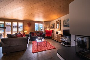 TV, fireplace, DVD player