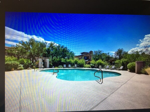 A heated pool