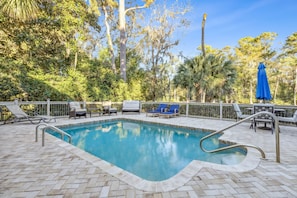 A heated pool