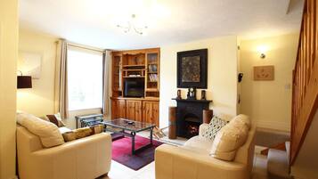 TV, fireplace, DVD player