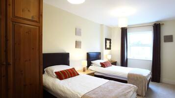 2 bedrooms, iron/ironing board, travel crib, free WiFi