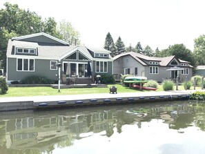 Exterior - Luxury 4 bed, 2.5 bath Gun Lake Waterfront Home w/paddleboards/kayaks, free wifi (Wayland)