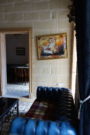 TV, fireplace, DVD player, books