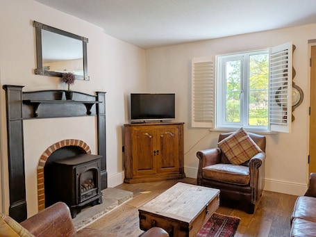 Smart TV, fireplace. Springwell , West Wittering - a cottage that sleeps 4 guests in 2 bedrooms
