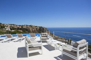 Terrace/patio - Modern and luxury villa  with private pool in Javea, on the Costa Blanca, Spain for 4 persons (Javea)