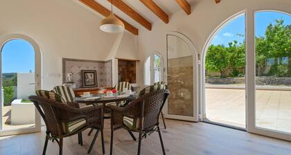 Rustic and cheerful holiday home in Javea, Costa Blanca, Spain with private pool for 6 persons