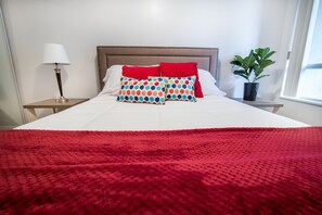 城市公寓式客房, 1 间卧室, 城市景观 | 1 多间卧室、高档床上用品、熨斗/熨衣板、免费 WiFi