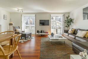 TV, fireplace, DVD player, books