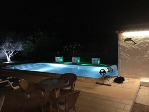 A heated pool