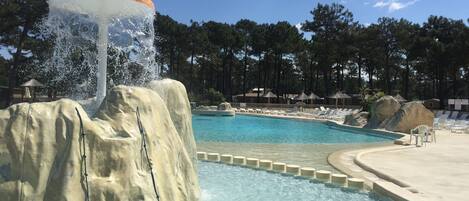 Et oppvarmet basseng