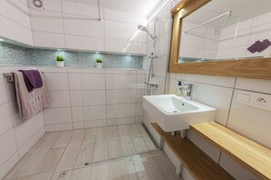 Shower, hair dryer