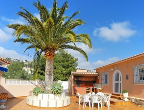Outdoor dining - Pepe- sea view, private pool, chill out on spacious terrace (Benissa)
